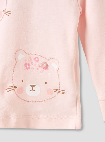 Juniors Pyjama Set with Bear Print - Cotton - Long Sleeves - Crew Neck-promo_babyshop_Buy3for99_UAE130126-image-4