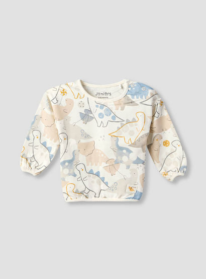Juniors Cotton Crew Neck Long Sleeves Pyjama Set with Dinosaur Print-baby-boys-clothing-nightwear-pyjamasets-image-3