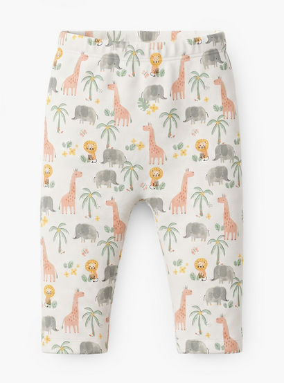 Juniors Cotton Crew Neck Long Sleeves Pyjama Set with Safari Print-baby-girls-clothing-nightwear-pyjamasets-image-3