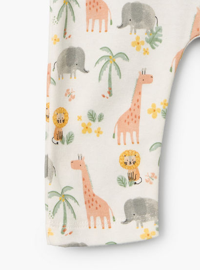 Juniors Cotton Crew Neck Long Sleeves Pyjama Set with Safari Print-baby-girls-clothing-nightwear-pyjamasets-image-9