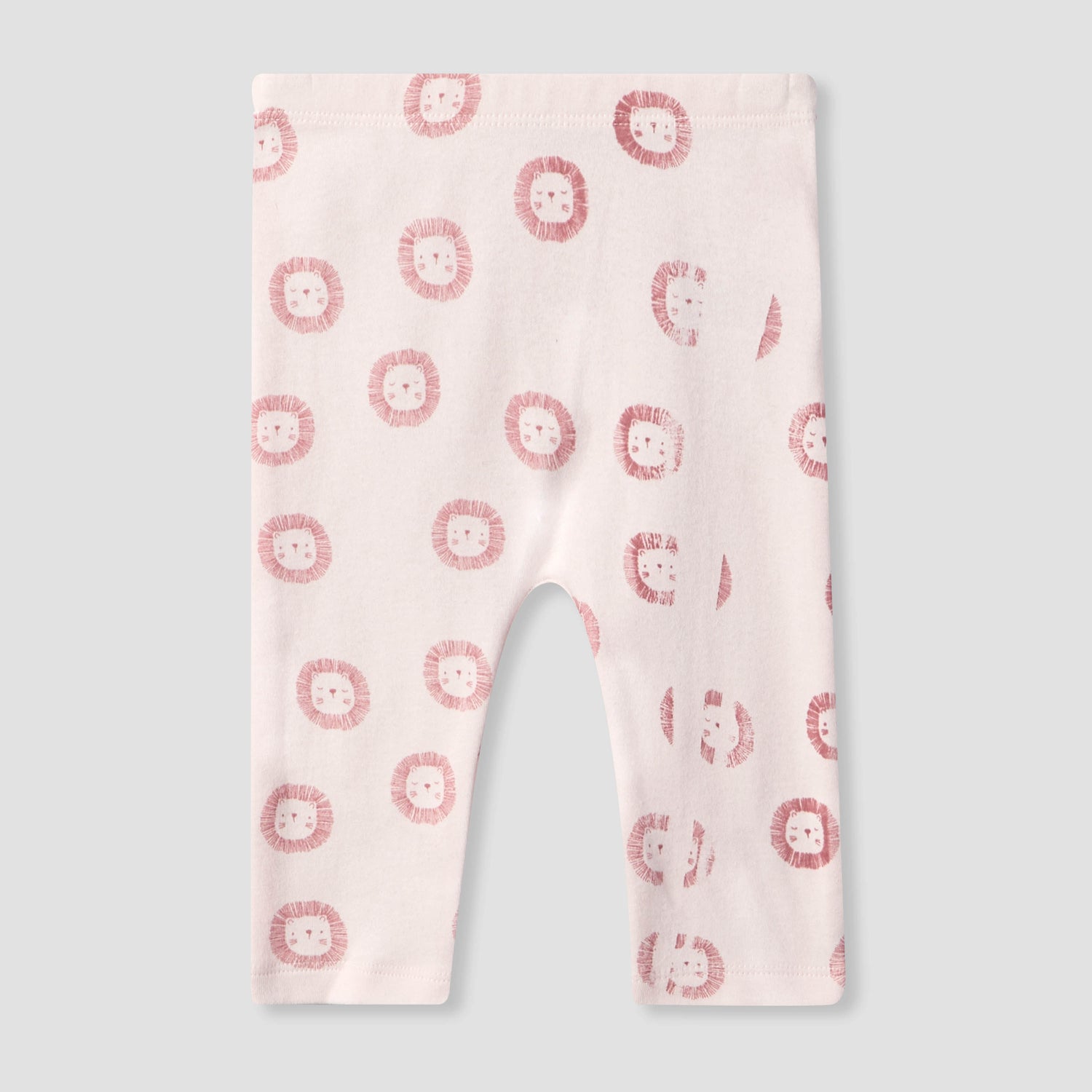 Juniors Cotton Crew Neck Long Sleeves Pyjama Set with Lion Print
