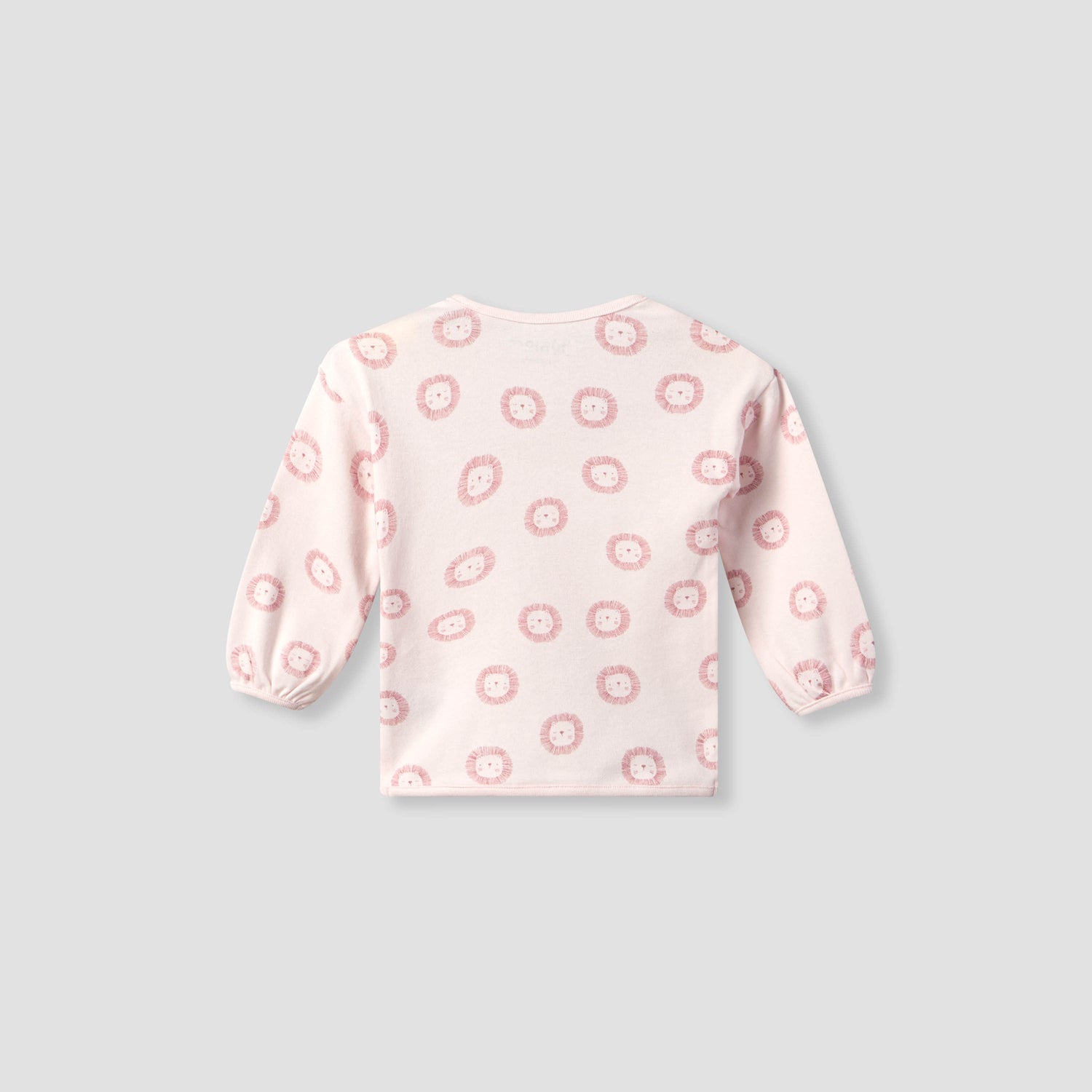 Juniors Cotton Crew Neck Long Sleeves Pyjama Set with Lion Print