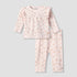Juniors Cotton Crew Neck Long Sleeves Pyjama Set with Floral Print - Pink / 12-18 mths