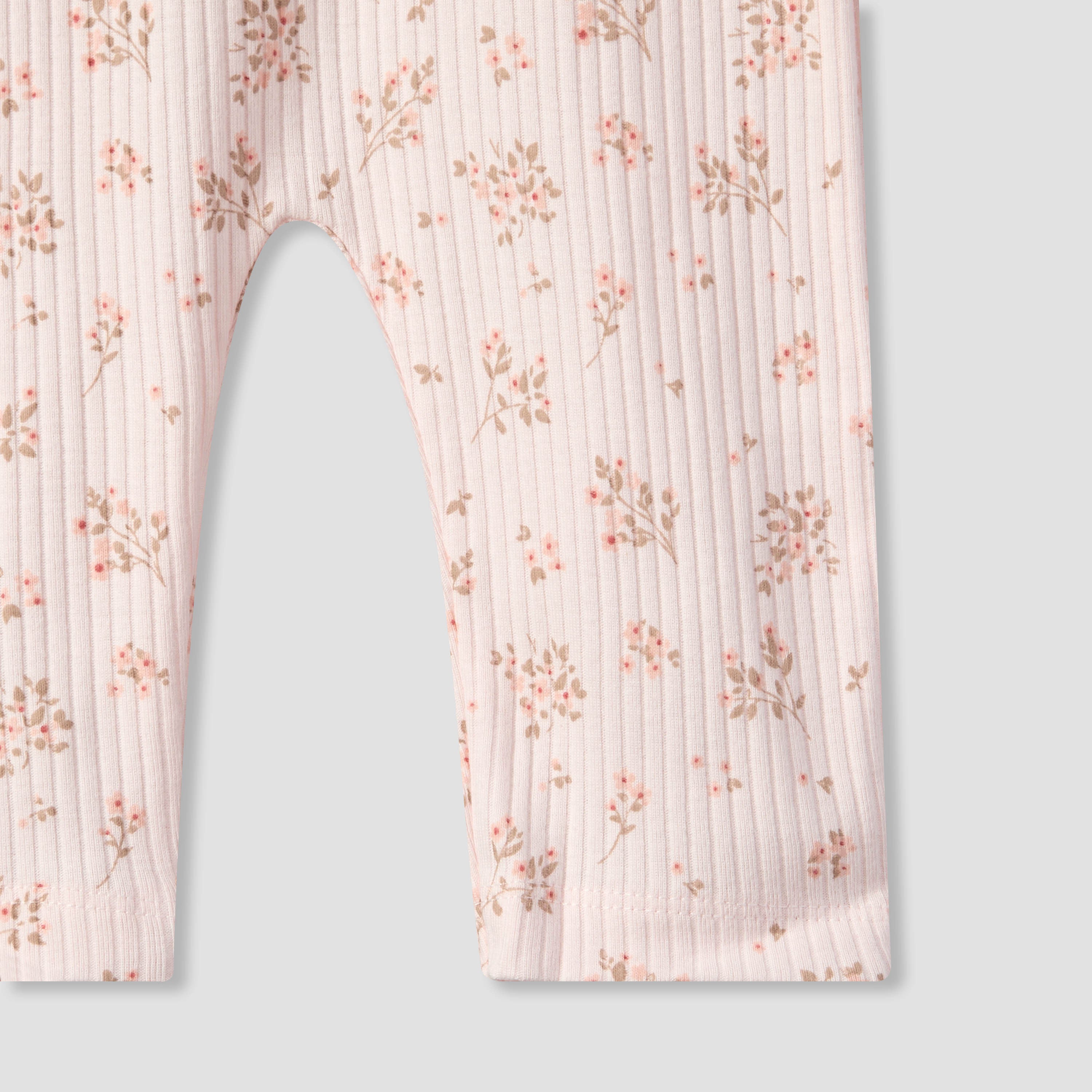 Juniors Cotton Crew Neck Long Sleeves Pyjama Set with Floral Print