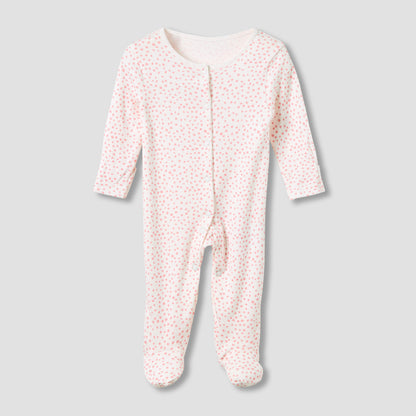 Juniors Crew Neck Sleepsuit with Print - Cotton - Long Sleeves - Set of 3