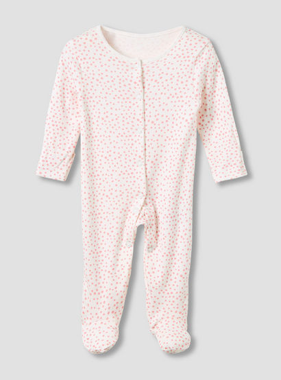 Juniors Crew Neck Sleepsuit with Print - Cotton - Long Sleeves - Set of 3-baby-girls-clothing-nightwear-sleepsuits-image-4