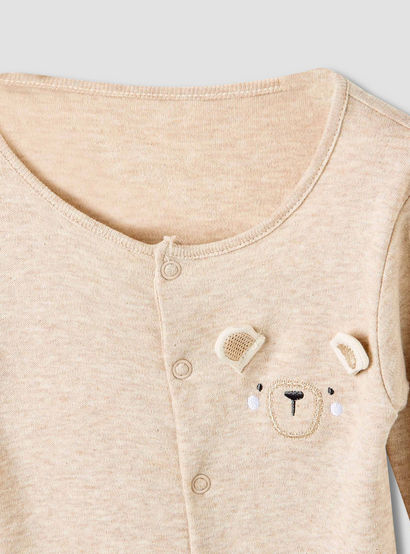 Juniors Crew Neck Sleepsuit with Bear Print - Cotton - Long Sleeves - Set of 3-promo_babyshop_Buy2for115_UAE130126-image-5