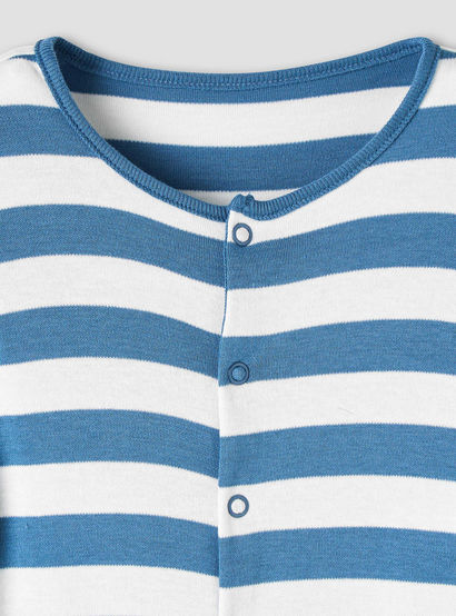 Juniors Round Neck Sleepsuit with Snap Button Closure - Cotton - Long Sleeves-promo_babyshop_Buy2for115_UAE130126-image-5