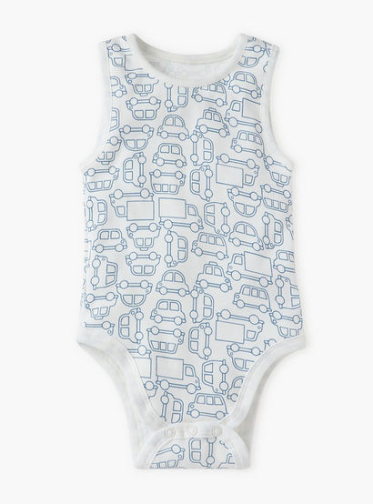 Juniors Printed Sleeveless Bodysuit - Set of 5-promo_babyshop_Buy2for115_UAE130126-image-3