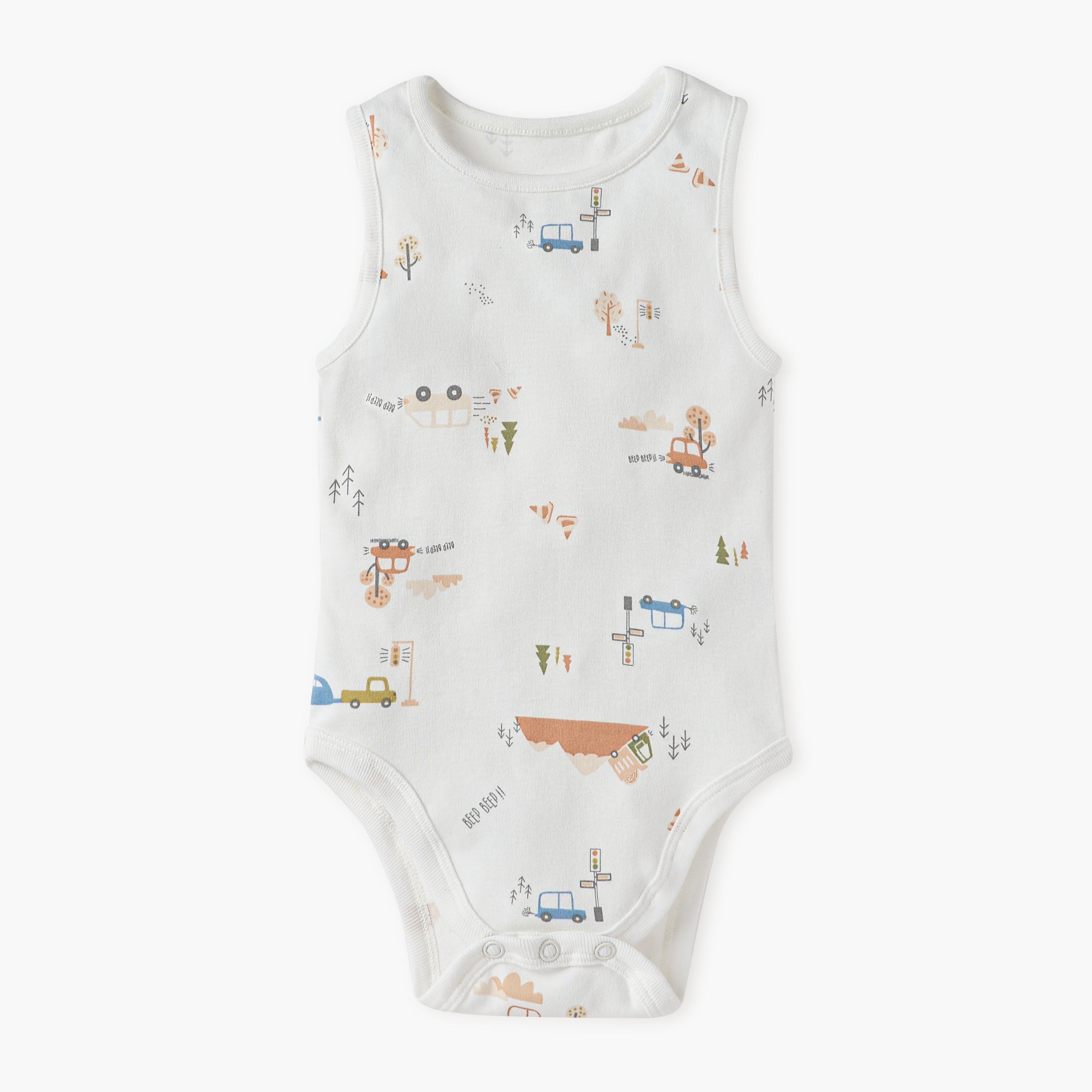 Juniors Printed Sleeveless Bodysuit - Set of 5