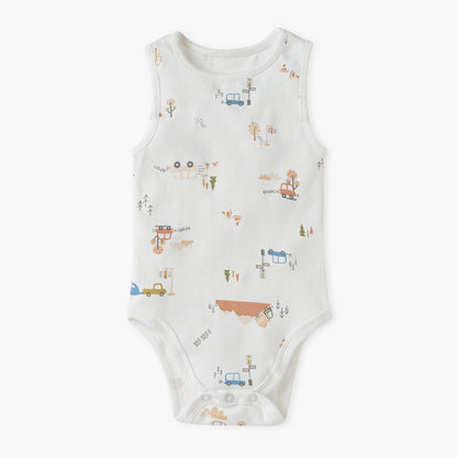 Juniors Printed Sleeveless Bodysuit - Set of 5
