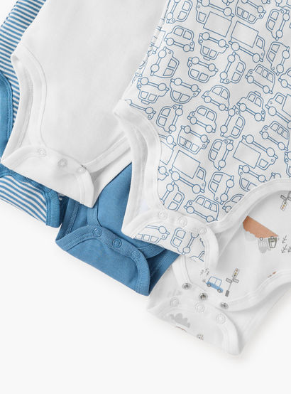 Juniors Printed Sleeveless Bodysuit - Set of 5-promo_babyshop_Buy2for115_UAE130126-image-8