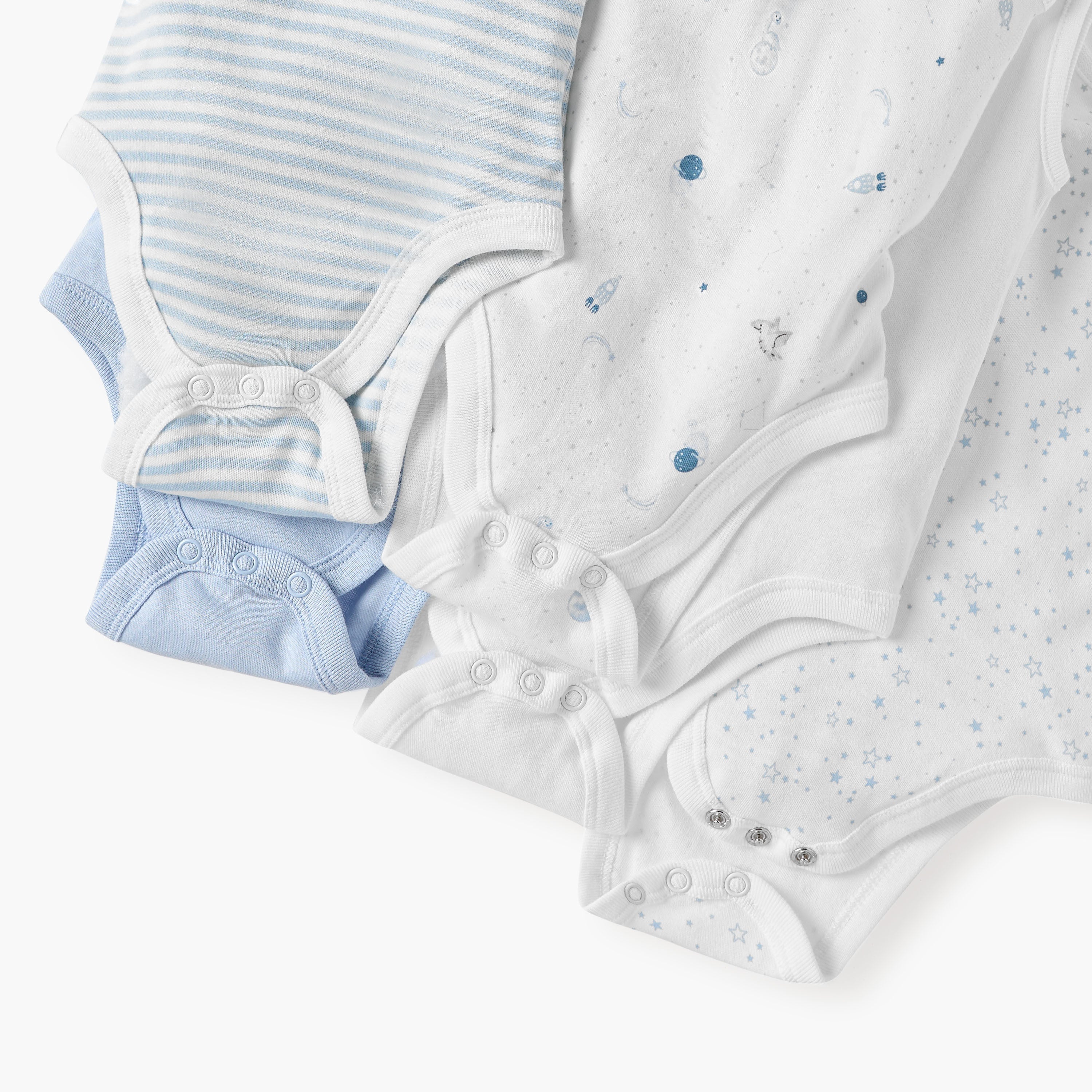 Juniors Printed Sleeveless Bodysuit - Set of 5
