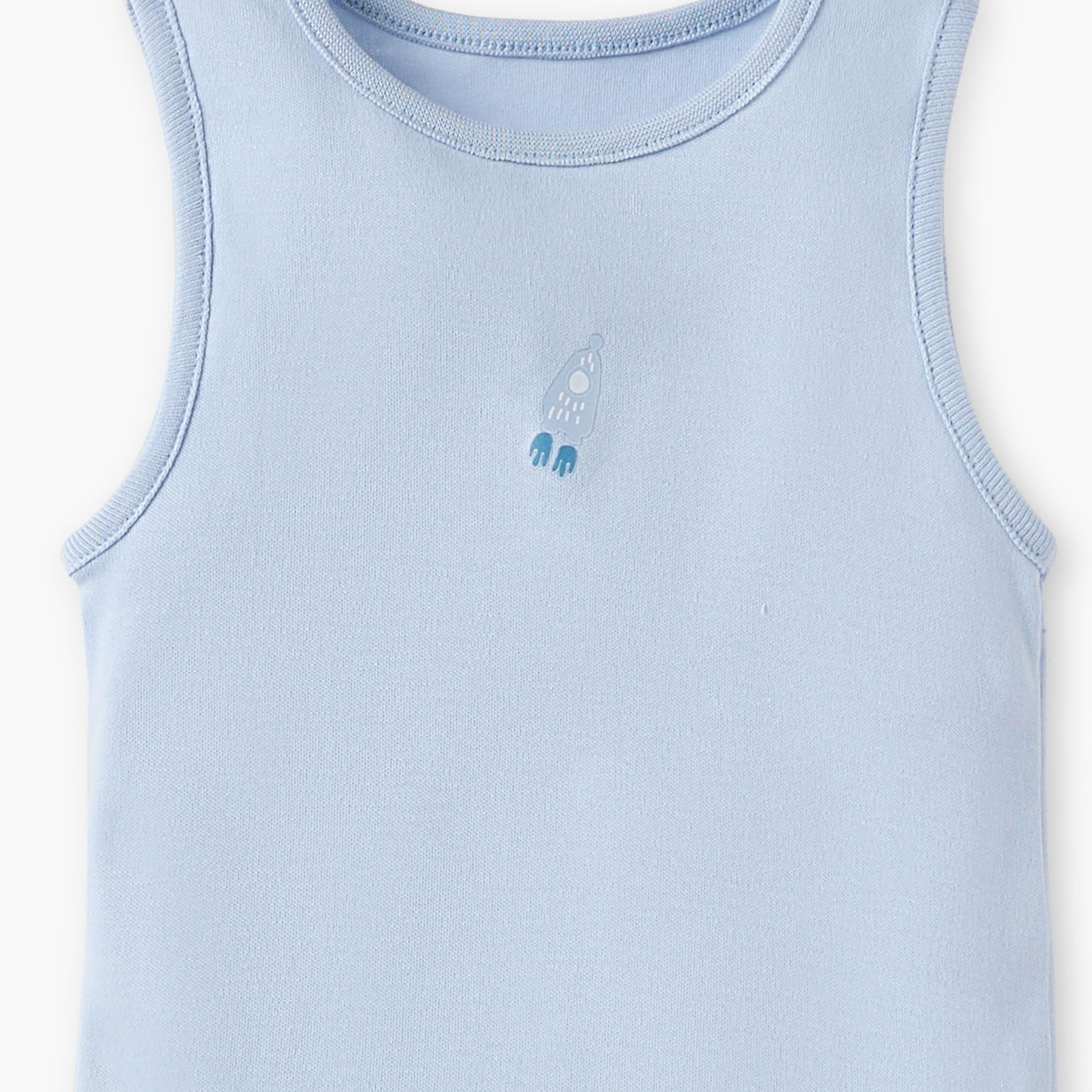 Juniors Printed Sleeveless Bodysuit - Set of 5