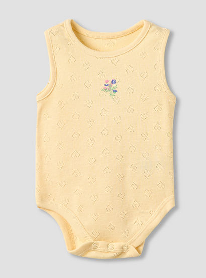 Set of 5, Juniors Cotton Crew Neck Sleeveless Bodysuit with Floral Print-promo_babyshop_Buy2for115_UAE130126-image-5