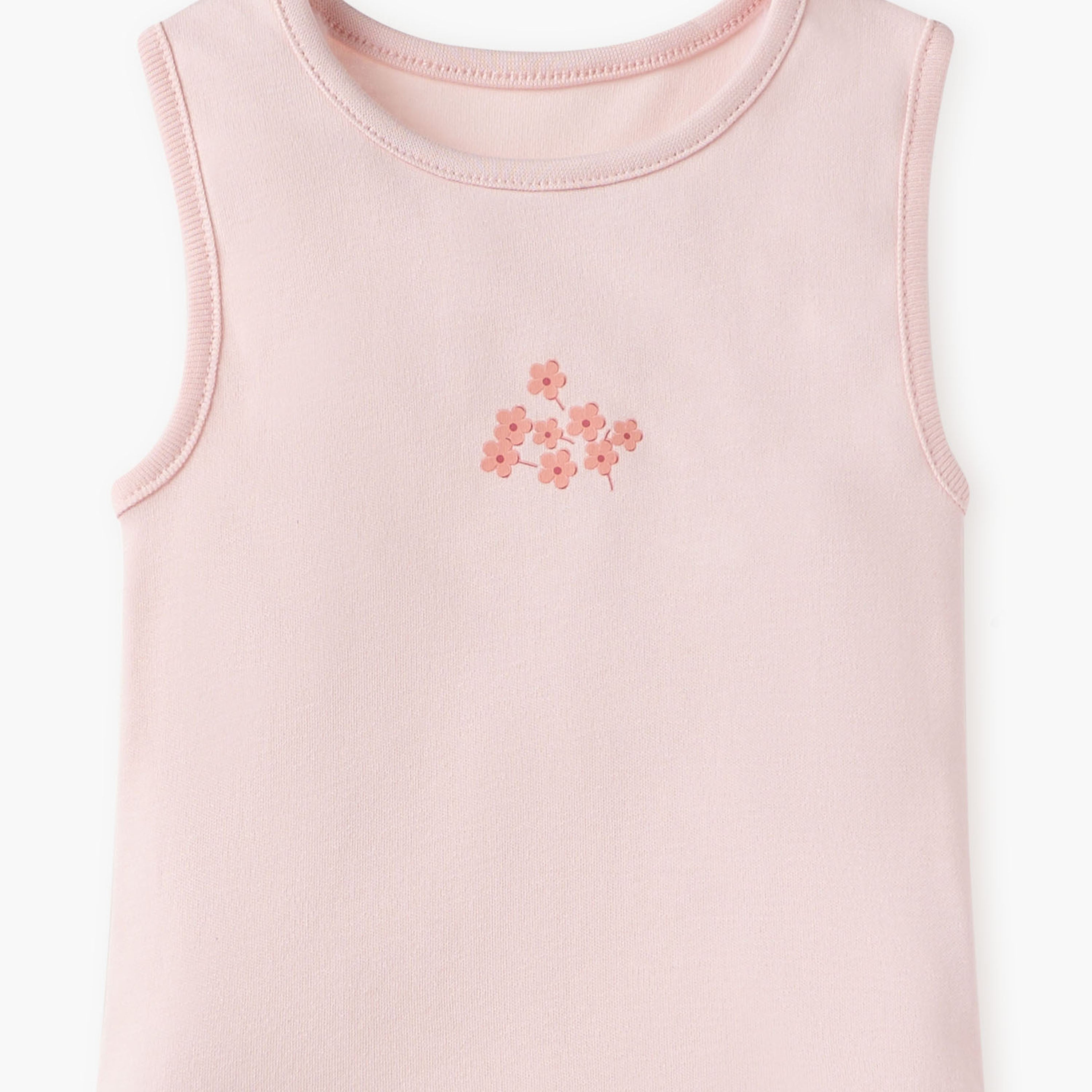 Juniors Floral Print Sleeveless Bodysuit - Set of 5