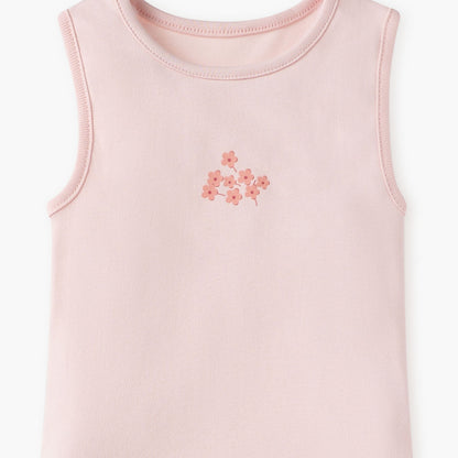 Juniors Floral Print Sleeveless Bodysuit - Set of 5