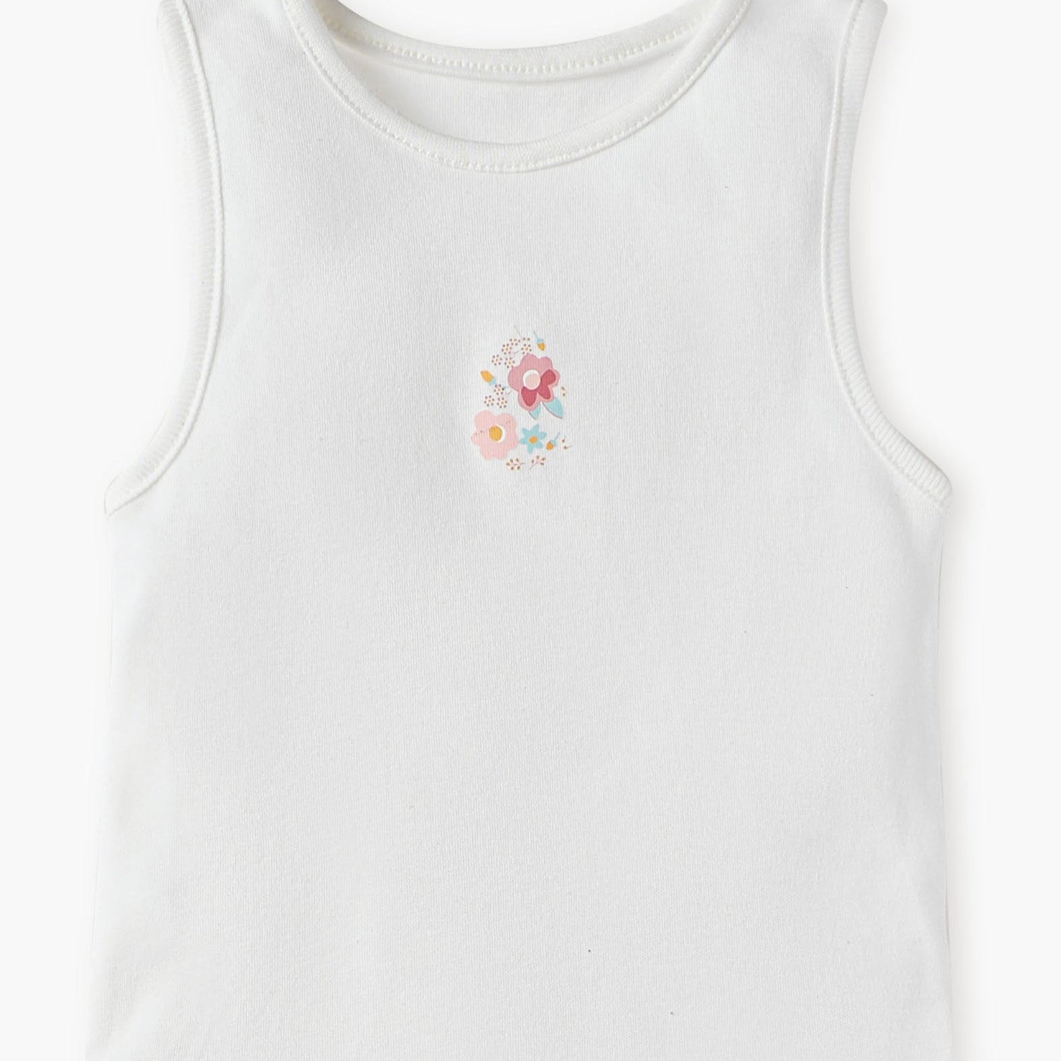 Juniors Floral Print Sleeveless Bodysuit - Set of 5