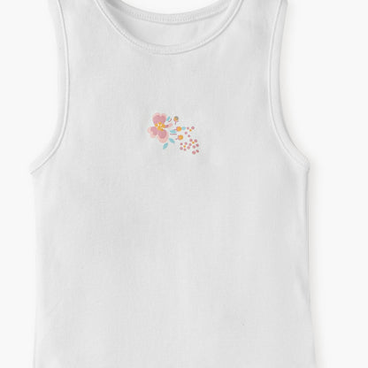 Juniors Floral Print Sleeveless Bodysuit - Set of 5
