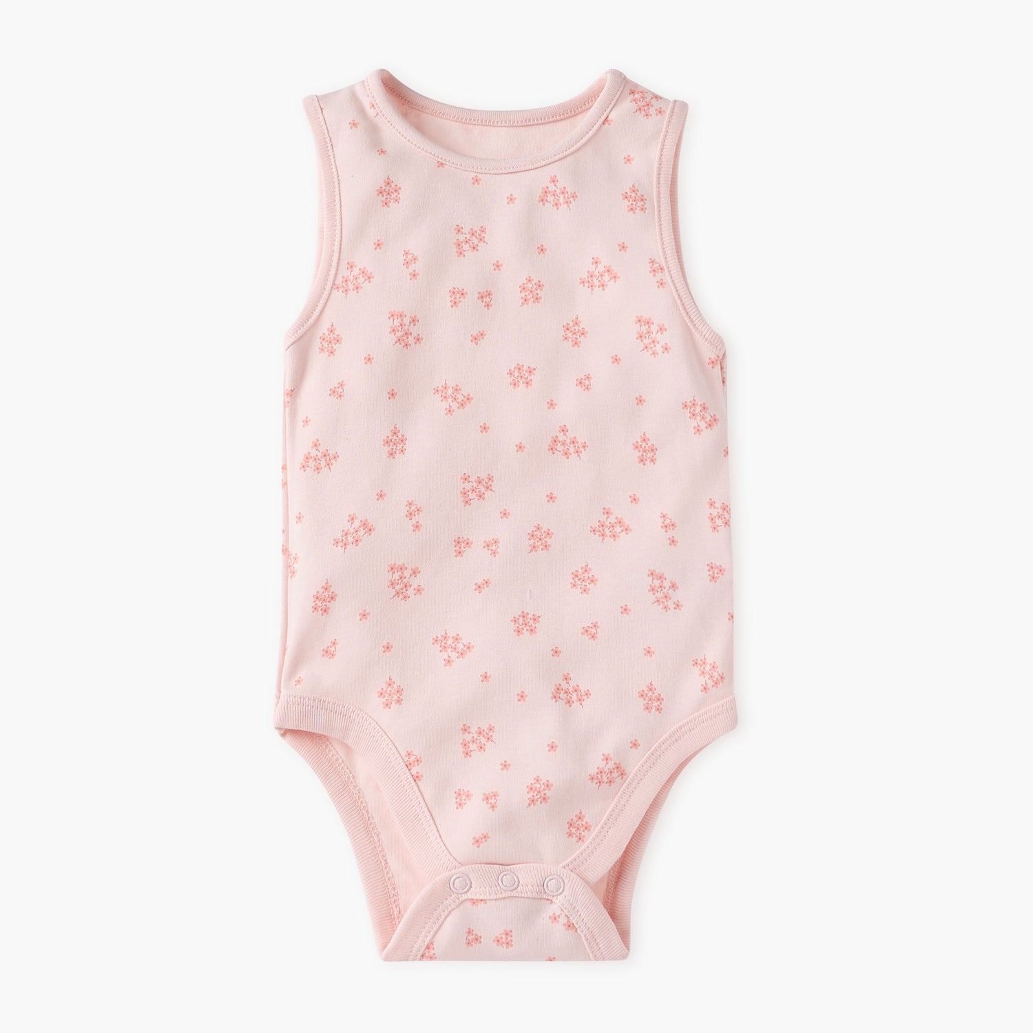 Juniors Floral Print Sleeveless Bodysuit - Set of 5