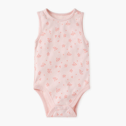 Juniors Floral Print Sleeveless Bodysuit - Set of 5