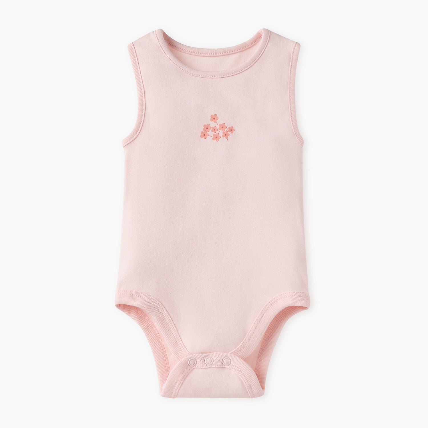 Juniors Floral Print Sleeveless Bodysuit - Set of 5