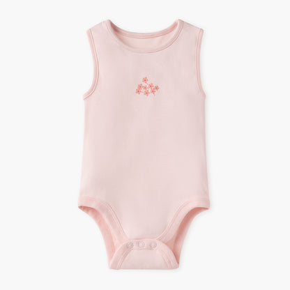 Juniors Floral Print Sleeveless Bodysuit - Set of 5