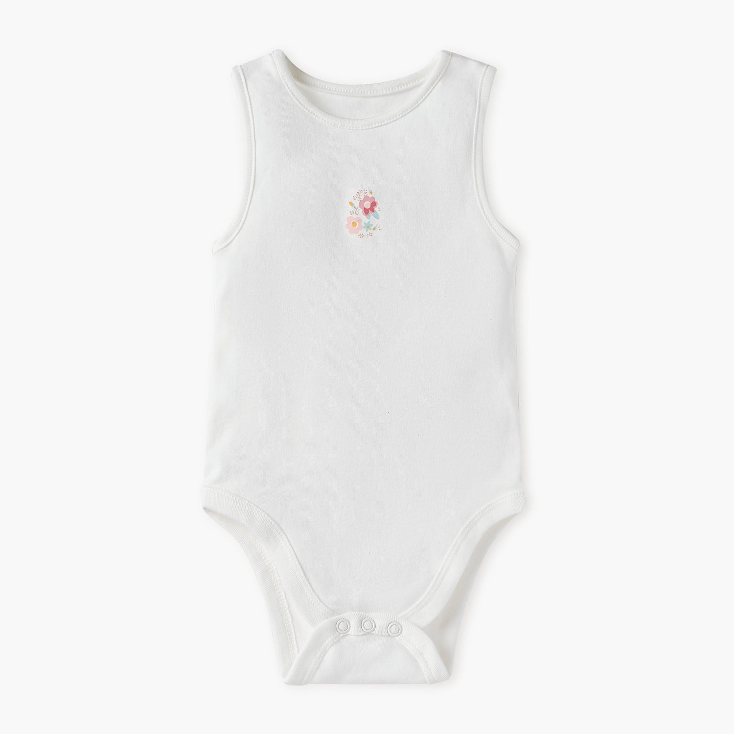 Juniors Floral Print Sleeveless Bodysuit - Set of 5