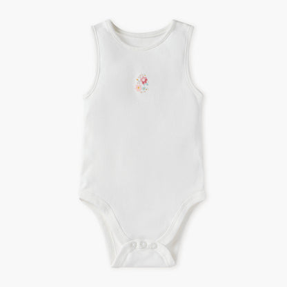 Juniors Floral Print Sleeveless Bodysuit - Set of 5