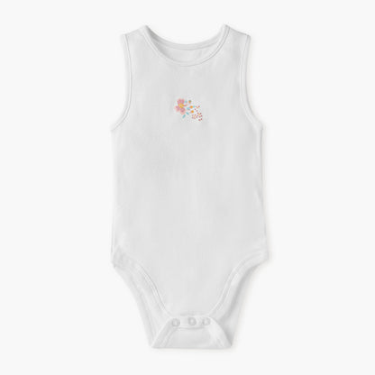 Juniors Floral Print Sleeveless Bodysuit - Set of 5