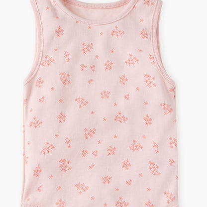 Juniors Floral Print Sleeveless Bodysuit - Set of 5