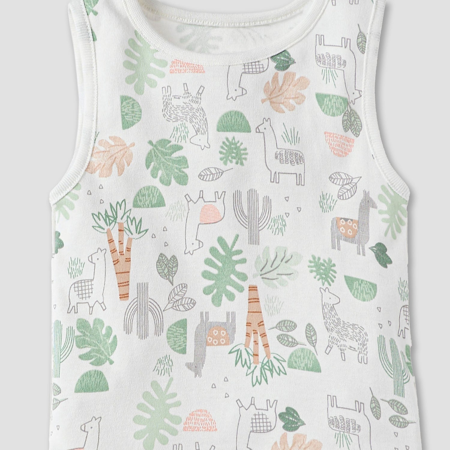Juniors Printed Sleeveless Bodysuit with - Set of 5