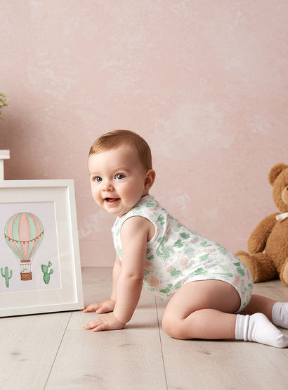 Juniors Printed Sleeveless Bodysuit with - Set of 5-promo_babyshop_Buy2for115_UAE130126-image-14