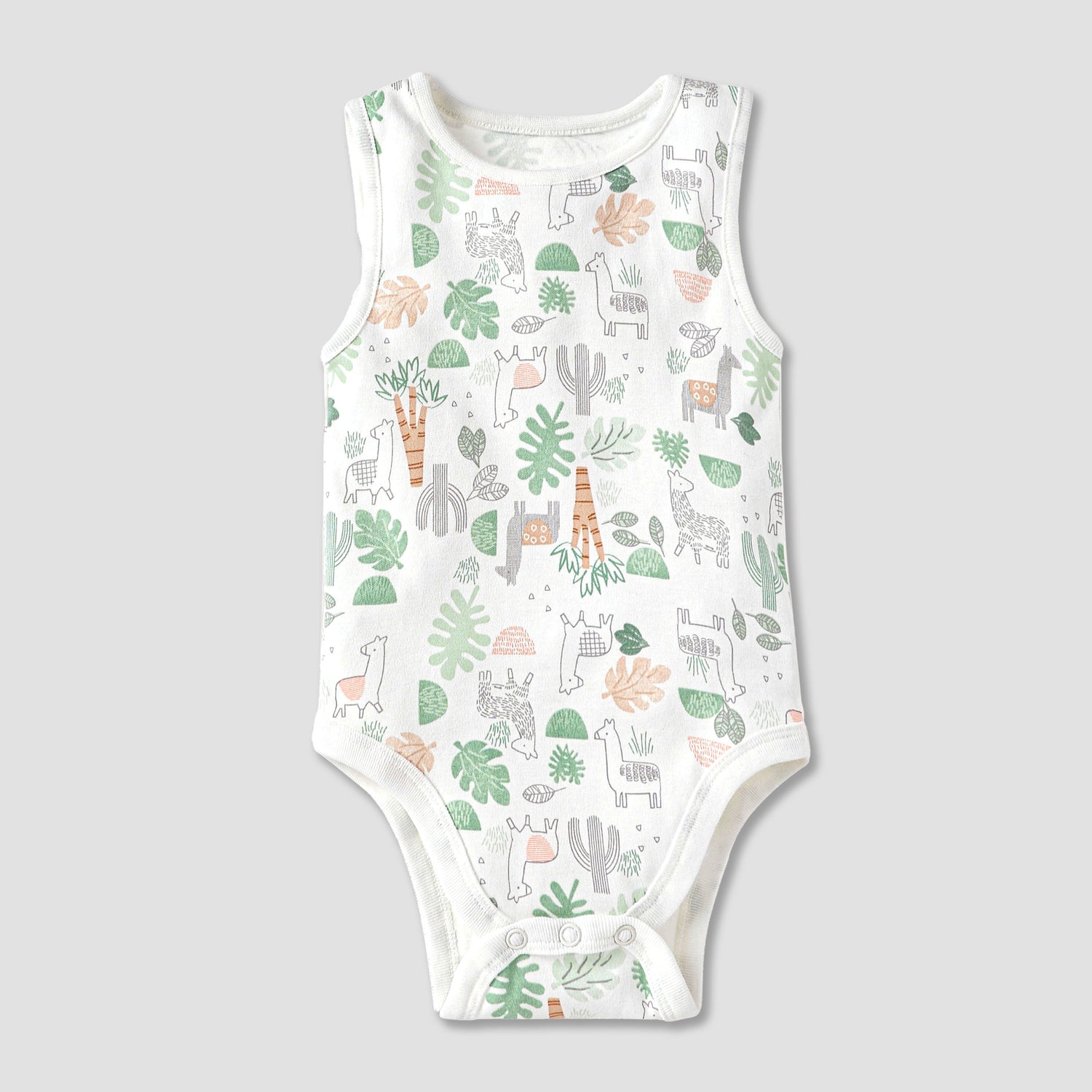 Juniors Printed Sleeveless Bodysuit with - Set of 5