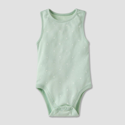 Juniors Printed Sleeveless Bodysuit with - Set of 5