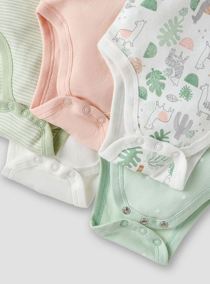 Juniors Printed Sleeveless Bodysuit with - Set of 5-promo_babyshop_Buy2for115_UAE130126-image-8