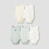 Set of 5, Juniors Crew Neck Sleeveless Bodysuit with Button Closure - Multicolour / 12-18 mths