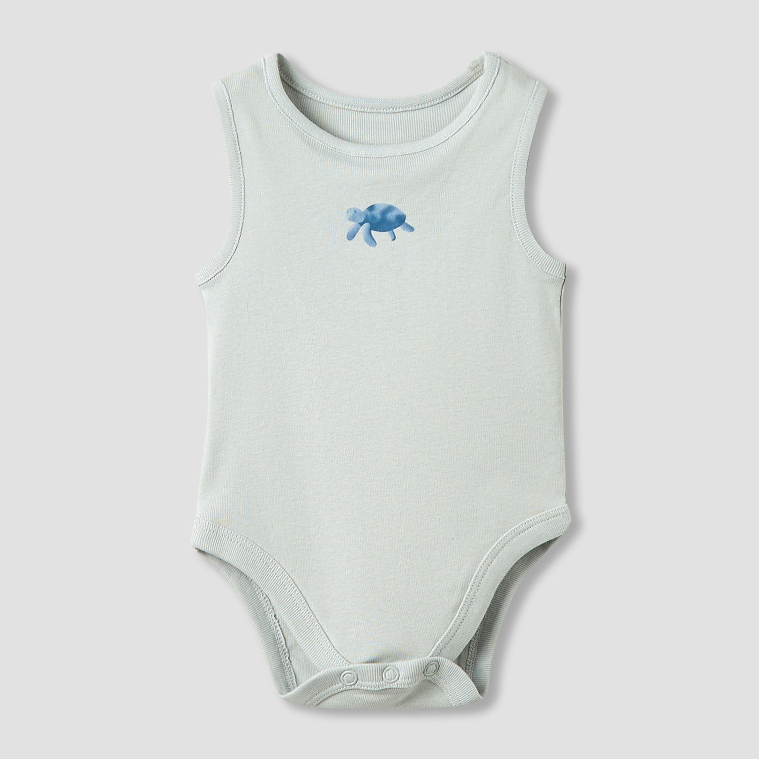Set of 5, Juniors Crew Neck Sleeveless Bodysuit with Button Closure