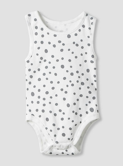 Juniors Round Neck Bodysuit with Snap Button Closure - Cotton - Sleeveless - Set of 7-baby-girls-clothing-bodysuits-image-2