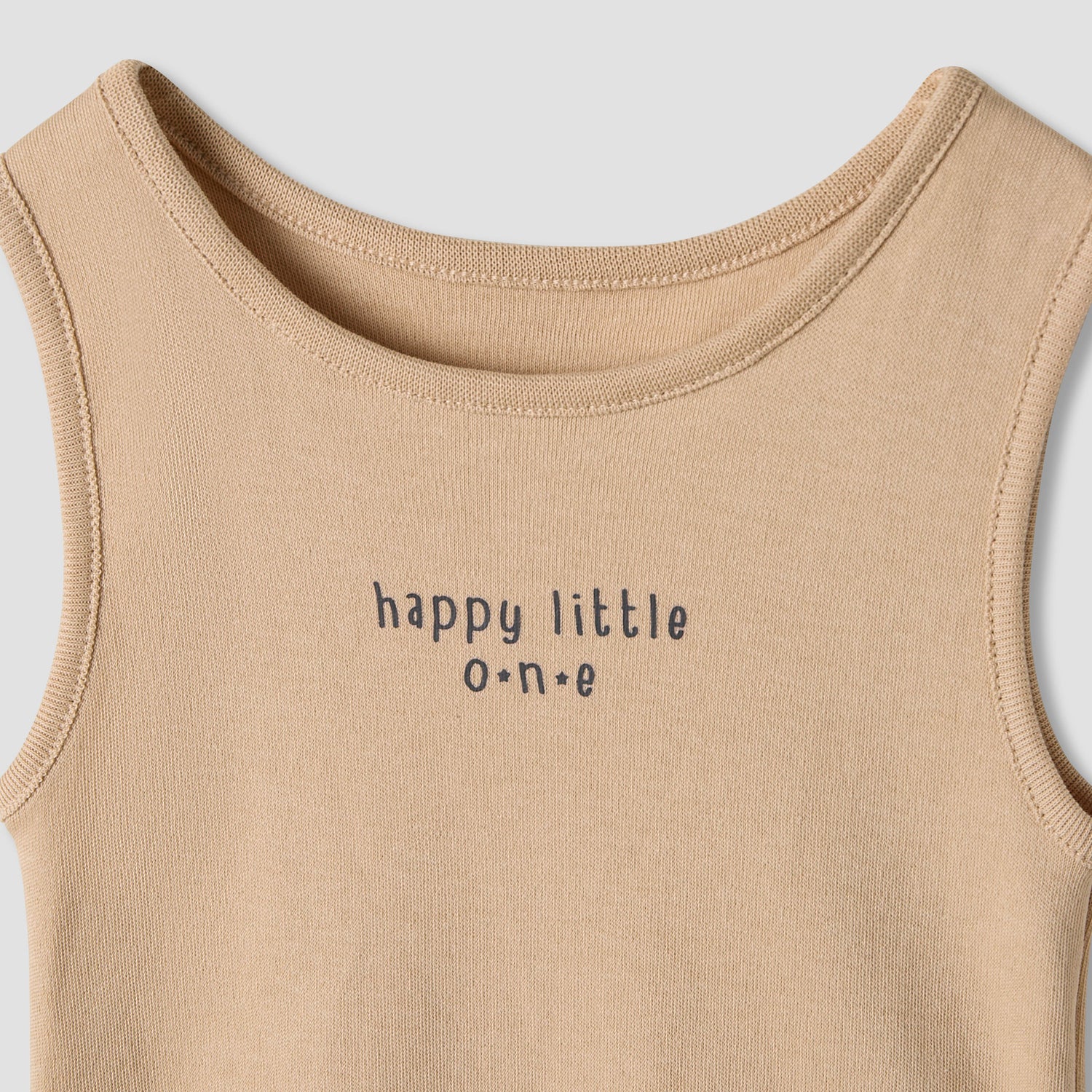 Juniors Round Neck Bodysuit with Snap Button Closure - Cotton - Sleeveless - Set of 7