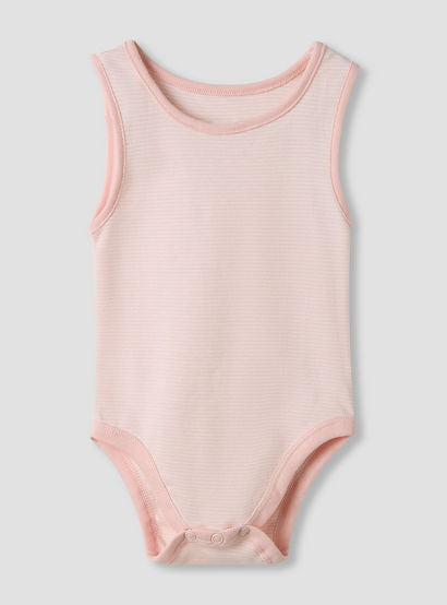 Juniors Round Neck Bodysuit with Snap Button Closure - Cotton - Sleeveless - Set of 7-baby-boys-clothing-multipacks-image-2