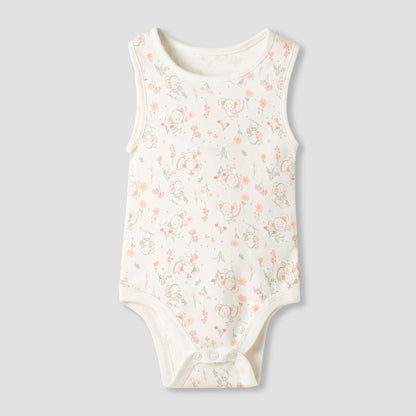 Juniors Printed Sleeveless Bodysuit - Set of 5
