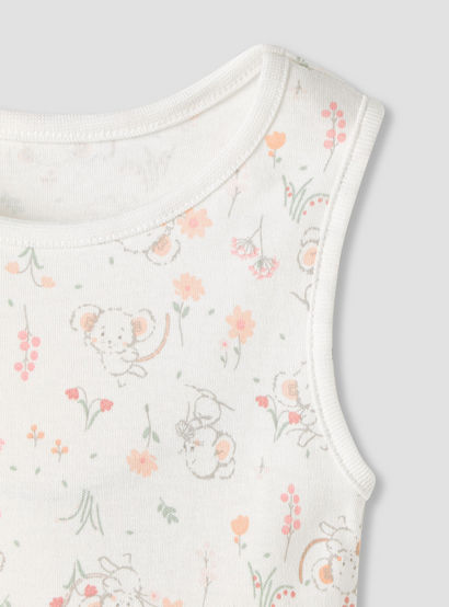 Juniors Printed Sleeveless Bodysuit - Set of 5-baby-girls-clothing-bodysuits-image-7