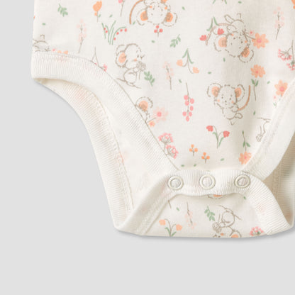 Juniors Printed Sleeveless Bodysuit - Set of 5