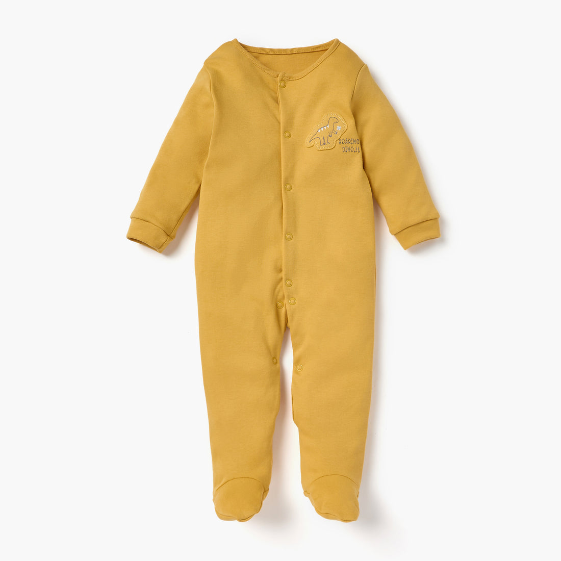 Juniors Dinosaur Print Sleepsuit with Long Sleeves - Set of 3