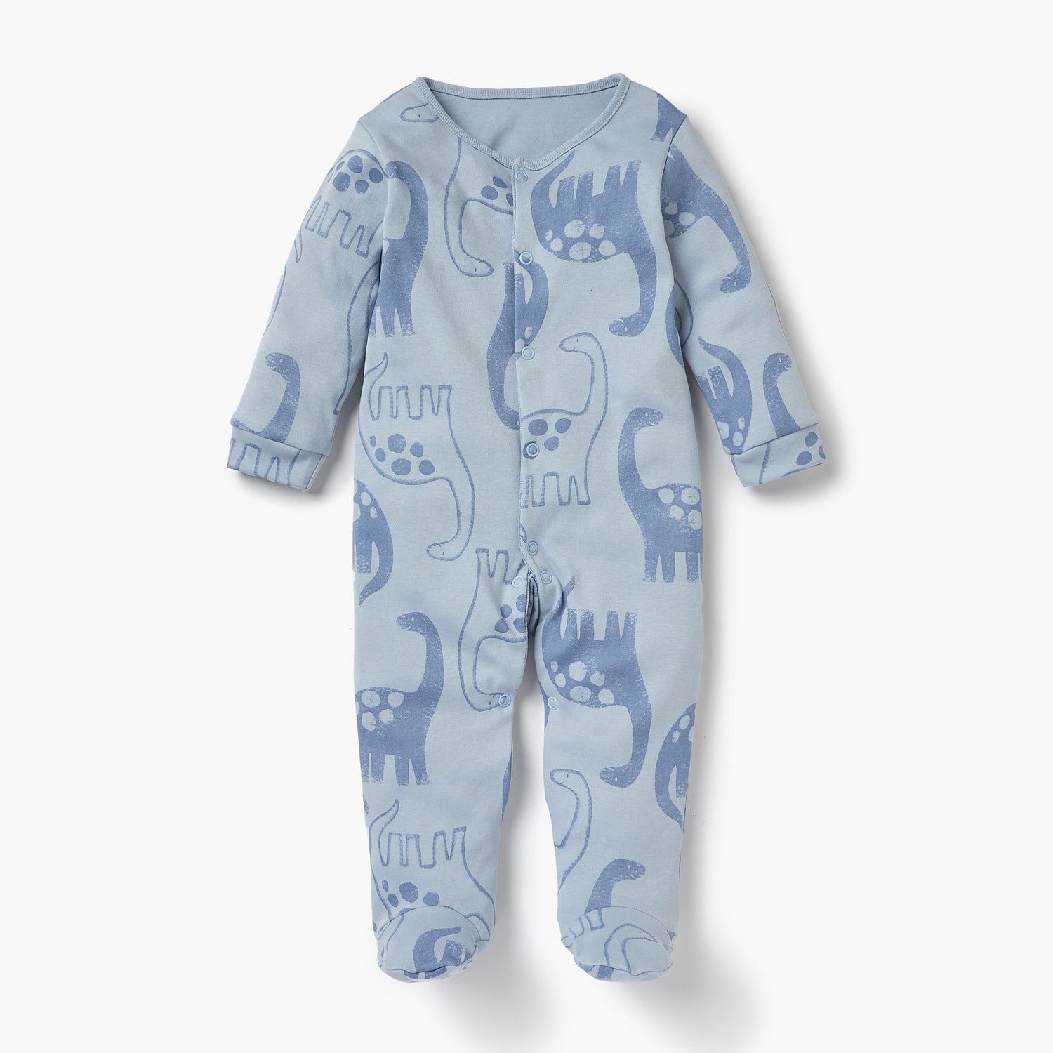 Juniors Dinosaur Print Sleepsuit with Long Sleeves - Set of 3