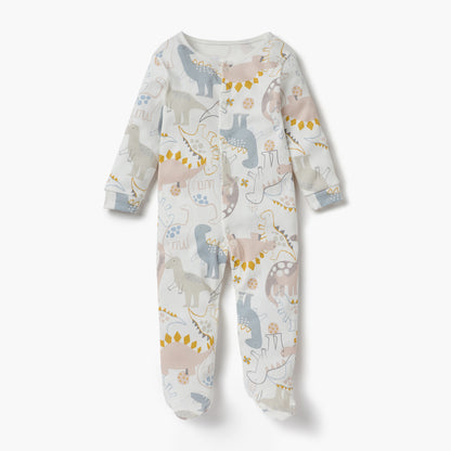 Juniors Dinosaur Print Sleepsuit with Long Sleeves - Set of 3