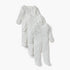 Juniors Printed Sleepsuit with Long Sleeves and Button Closure - Set of 3 - White / 12-18 mths