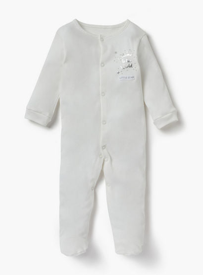 Juniors Printed Sleepsuit with Long Sleeves and Button Closure - Set of 3-promo_babyshop_Buy2for115_UAE130126-image-4