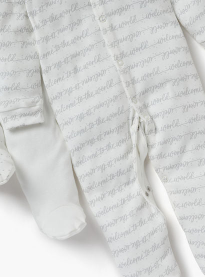 Juniors Printed Sleepsuit with Long Sleeves and Button Closure - Set of 3-promo_babyshop_Buy2for115_UAE130126-image-6